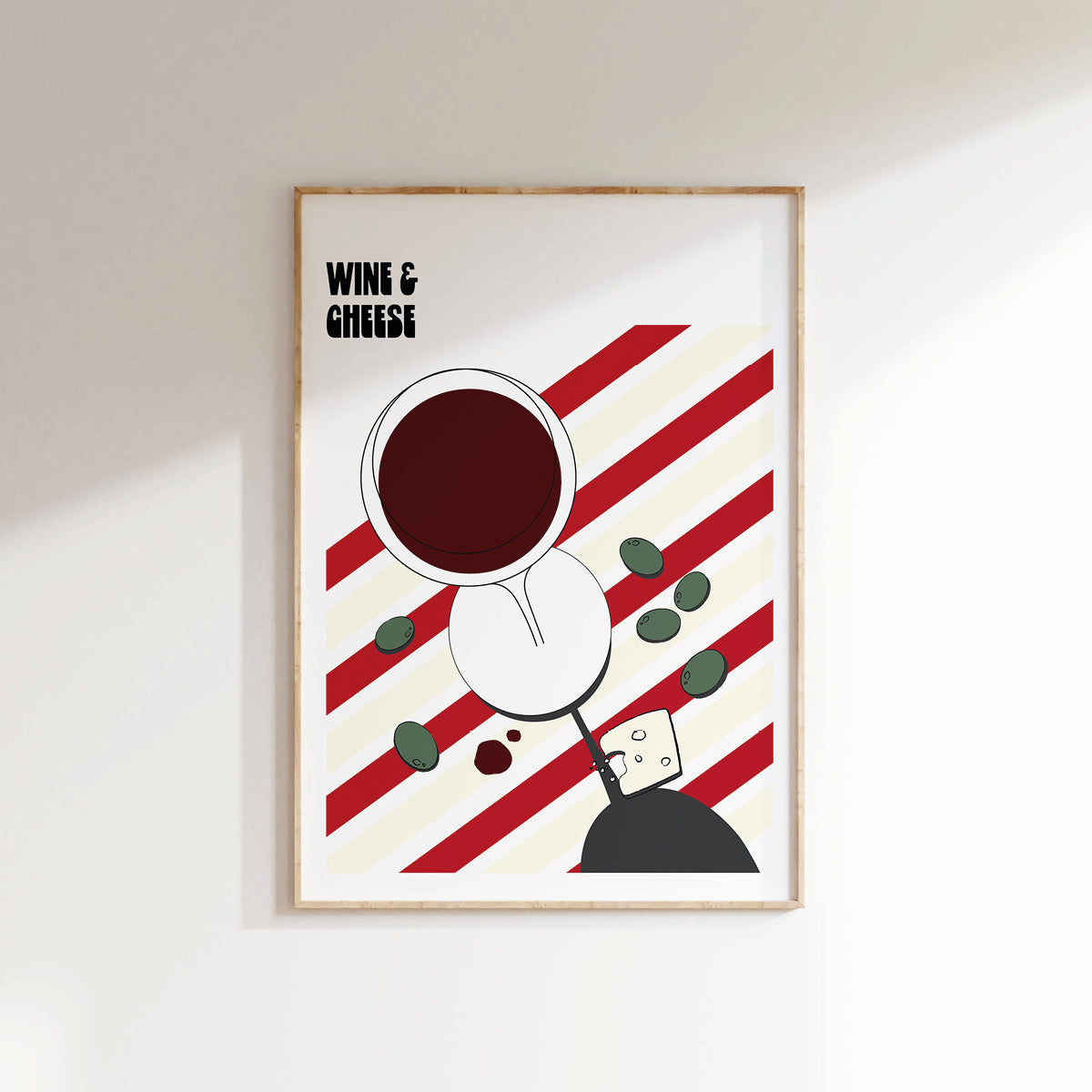 Wine and Cheese Night Print